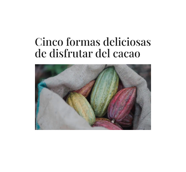 7 de Julio, el Día Mundial Del Cacao