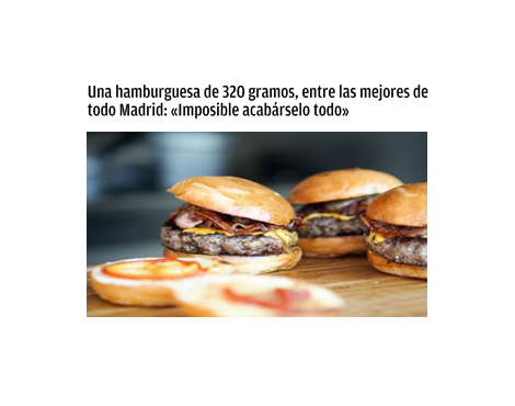 ¿Amante de las burgers? No te puedes perder las cuatro mejores hamburgueserías de todo Madrid