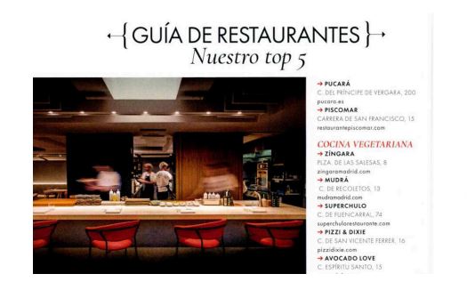 GUÍA DE RESTAURANTES